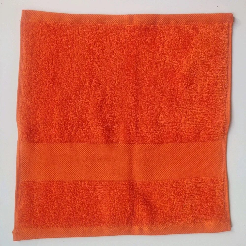 🎁8PC LAUREN Ralph Lauren Wescott Bath Towel Set - Summer Orange Cotton Towels